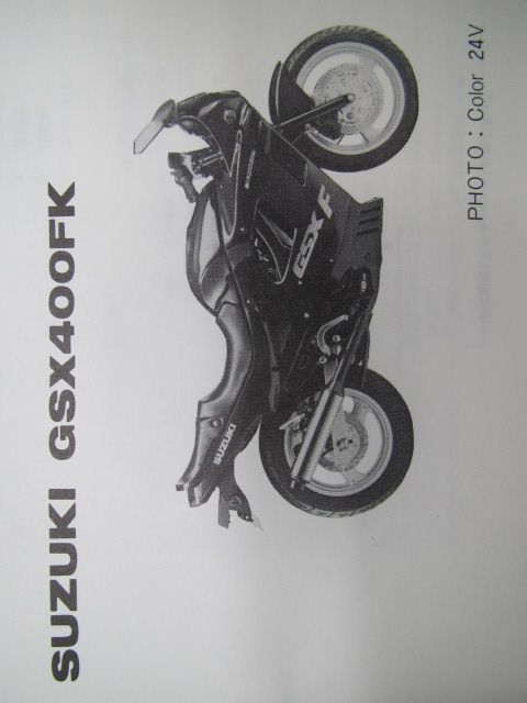 GSX400F パーツリスト スズキ 正規 中古 バイク 整備書 GSX400FJ
