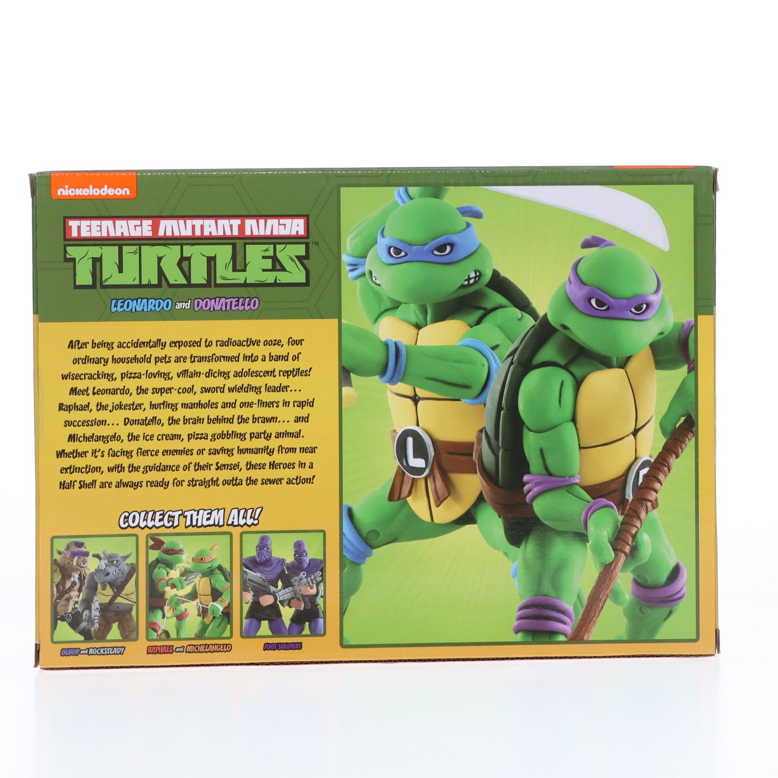 レオナルド & ドナテロ 2PK ティーンエイジ・ミュータント・ニンジャ・タートルズ 完成品 7インチ アクションフィギュア ネカ Universal Monsters x Teenage Mutant Ninja Turtles Leonardo as The