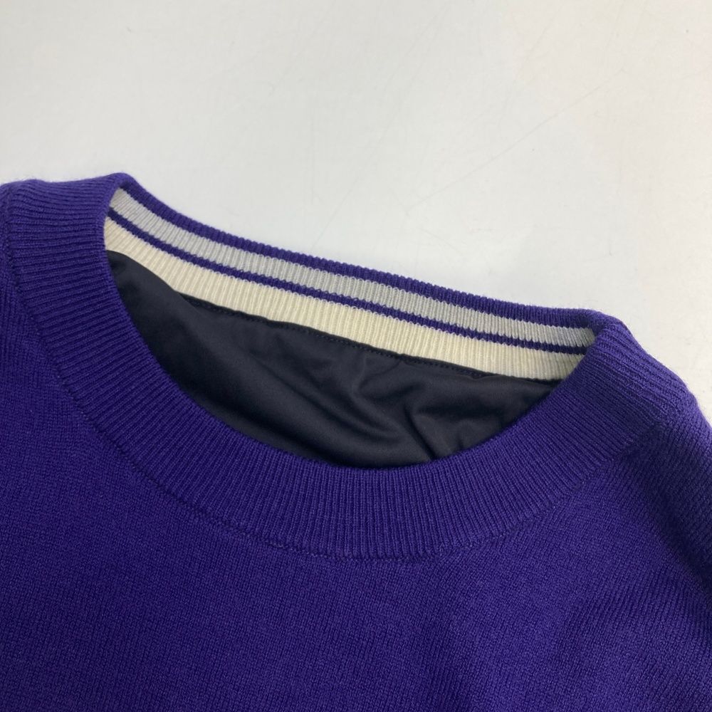 サイズ：2 23区GOLF ニジュウサンクゴルフ  リバーシブル ニットセーター  パープル系 [240101485525] ゴルフウェア レディース ストスト サイズ：2 23区GOLF ニジュウサンクゴルフ リバーシブル ニット