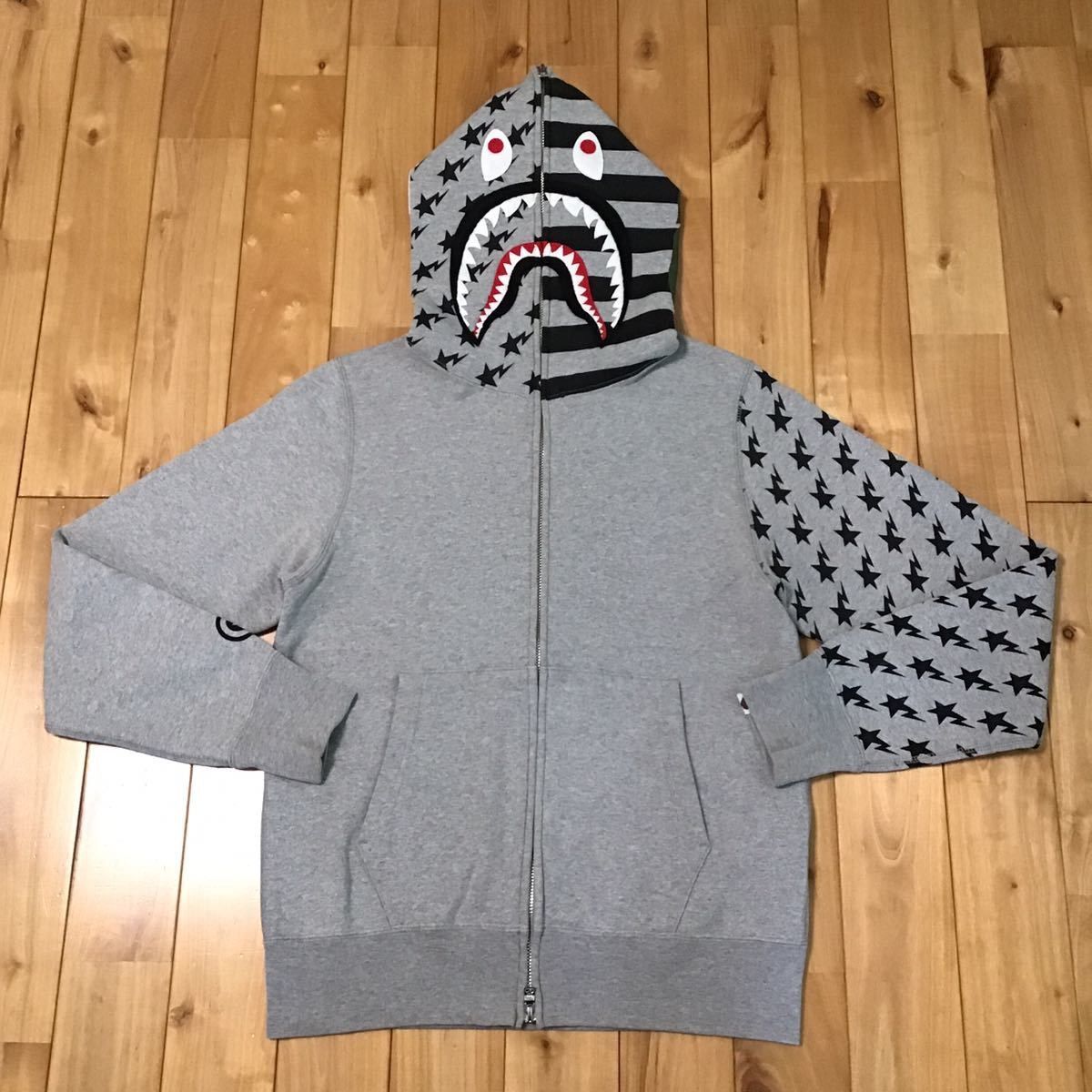 星条旗 シャークパーカー BAPE STA shark ベイプ ape エイプ