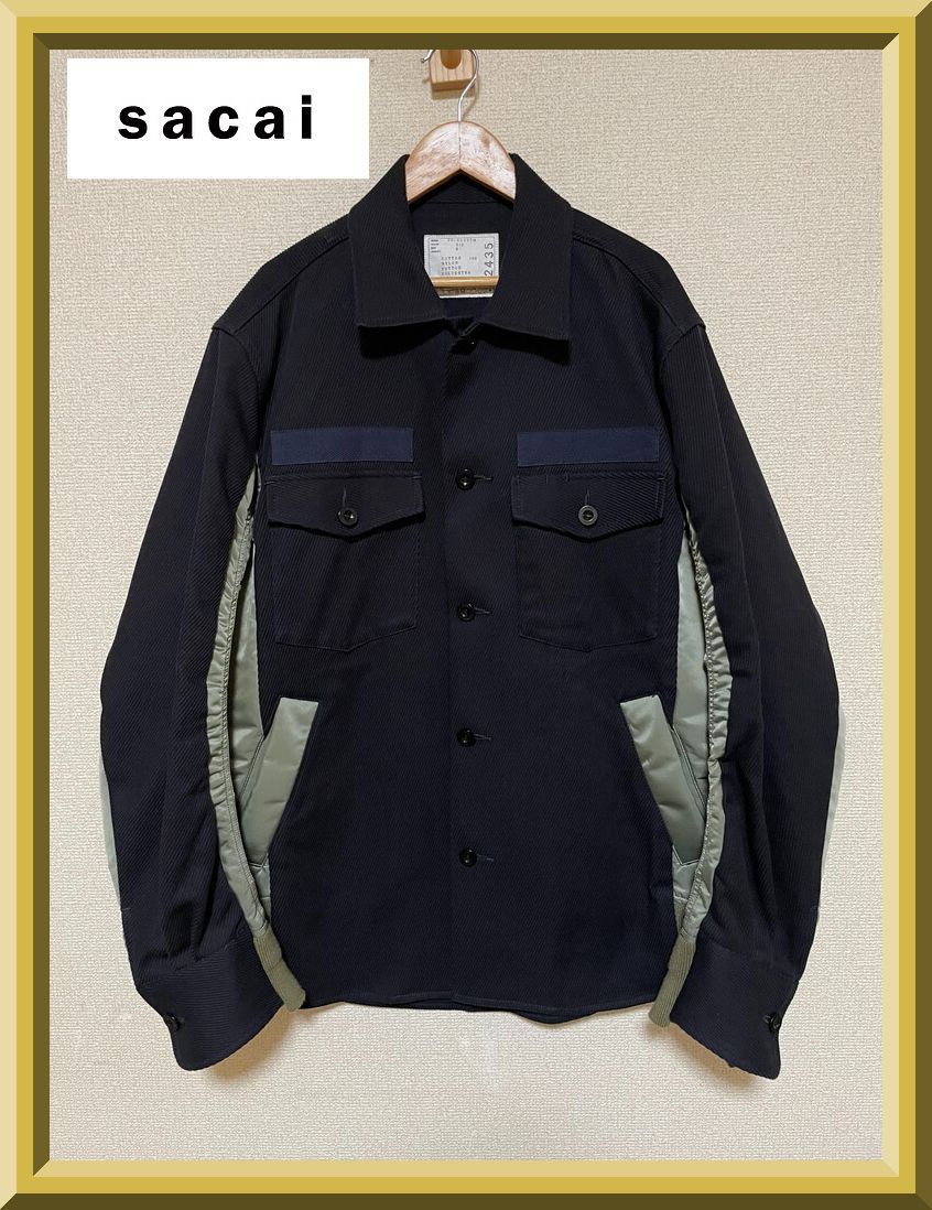 sacai サカイ MA-1 MA1 ドッキング シャツジャケット ブルゾン