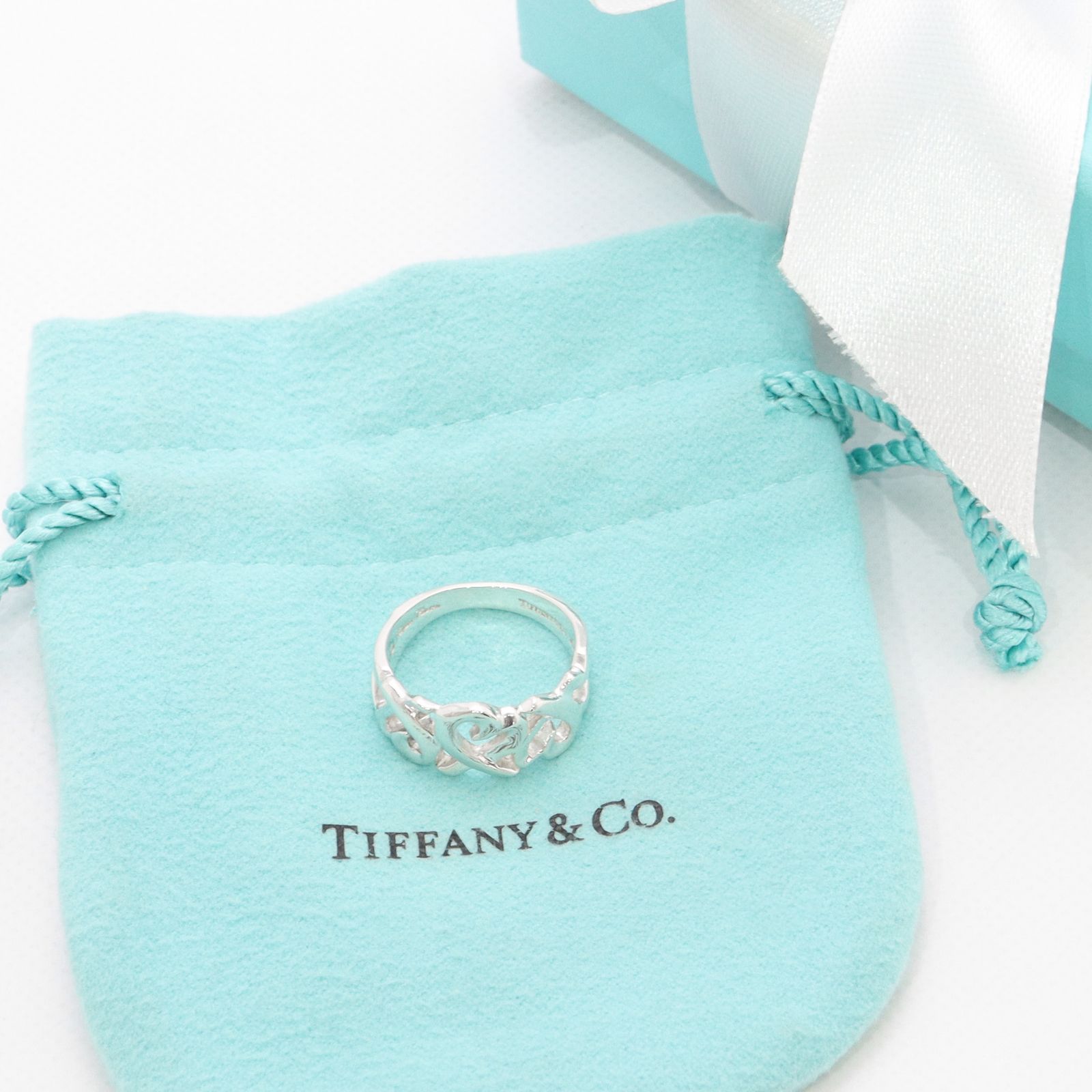 美品】ティファニー TIFFANY&Co. トリプル ラビングハート