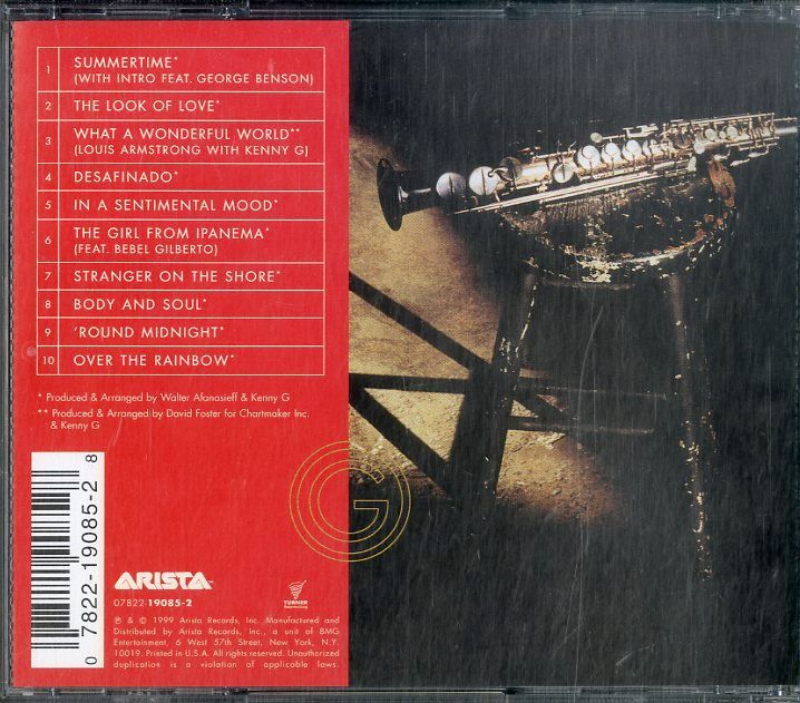 CD1枚 / ケニー・G / Classics In The Key Of G (1999年・07822-19085