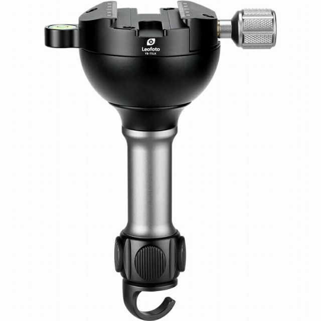 Leofoto (レオフォト) YB-75LK アルカスイス互換 スクリューロック 75mmハーフボール (ロングハンドル/エンドフック付)