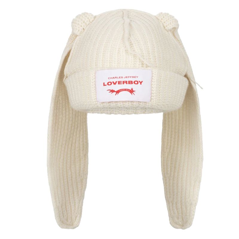 ニット帽 ウサギ耳