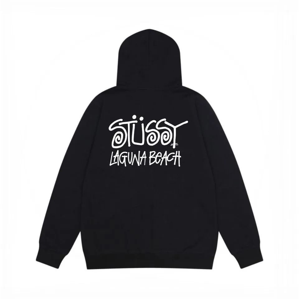 新品未使用】 超人気 STUSSY LAGUNA BEACH ステューシー パーカー 秋冬用 ネイビー ブラック 2色 男女兼用 - メルカリ