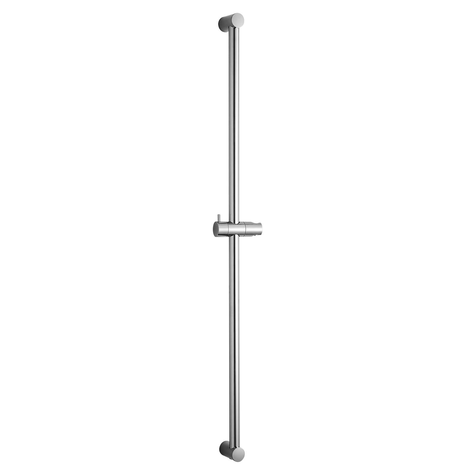 Model クロムメッキ シャワーバー_Size 1000mm OFFO シャワースライドバー 長さ1000㎜ スライドバーの設置距離は600mmから1000mmまでに調整です スライドバー付シャワーフック シャワ角度調節 浴室用クロムめっきのステンレス製品