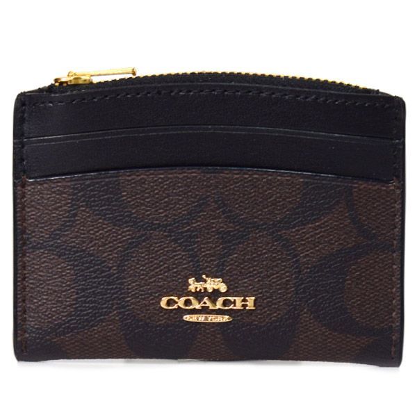 コーチ COACH カードケース 財布 ケース 名刺入れ レザー ブラック  