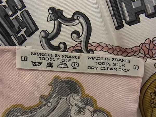 HERMES エルメス スカーフ カレ90 LES CLES 鍵 ピンク系 マルチカラー  
