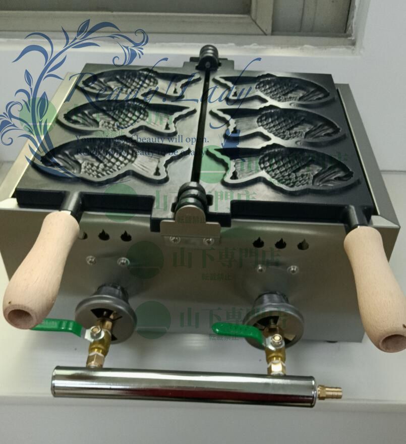 プロパンガス用鯛焼き器 6匹焼き3連タイプ　おまけ付き プロパンガス用鯛焼き器 6匹焼き3連タイプ おまけ付き