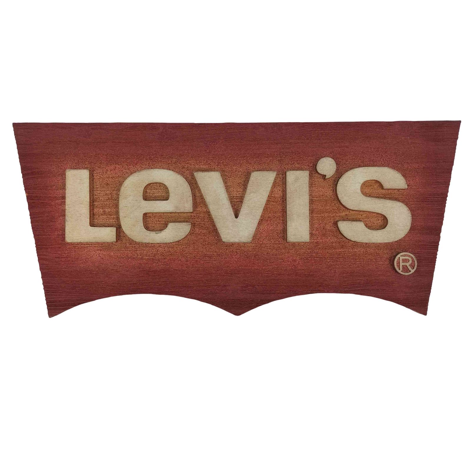 リーバイス Levis 90s 木製 ロゴ 看板 オブジェ メンズ 表記無