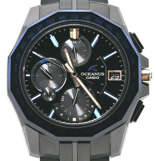 ☆箱保付！美品！CASIO カシオ OCEANUS オシアナス Manta マンタ OCW-S6000B-1AJF 世界限定700本 タフソーラー  メンズ☆ - メルカリ