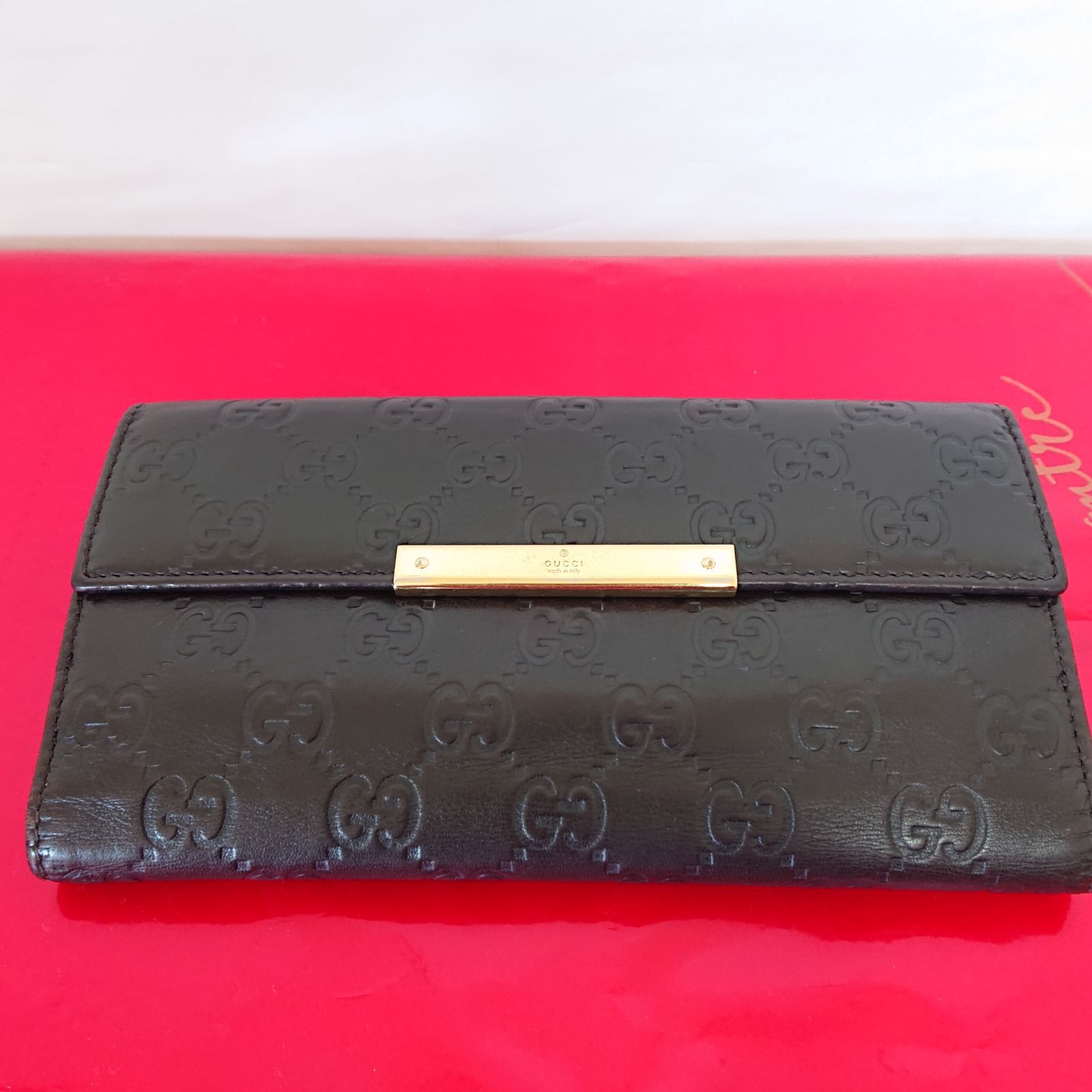 未使用品 GUCCI 長財布 112715 グッチシマ 141 小物 長財布 knobel.dental