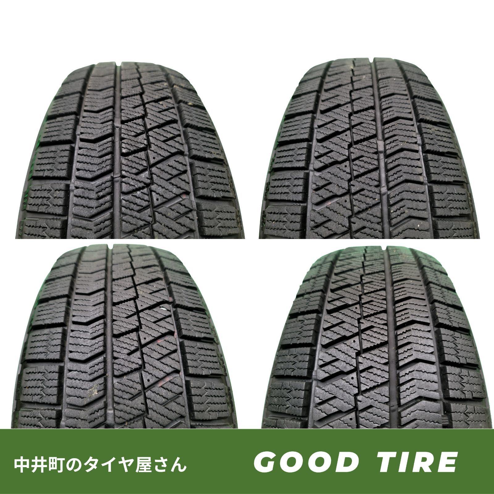 185 60R15 ブリヂストン BLIZZAK VRX2 4本 製 冬用 8分山 タイヤ スタッドレスタイヤ アクア フィット ノート 6942