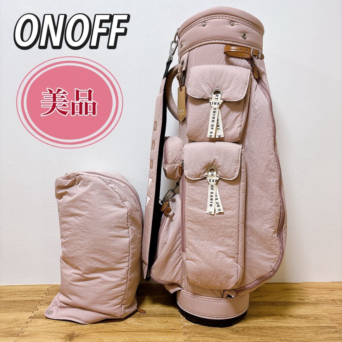オノフ onoff レディース キャディーバッグ 軽量 レッド 可愛い オノフ