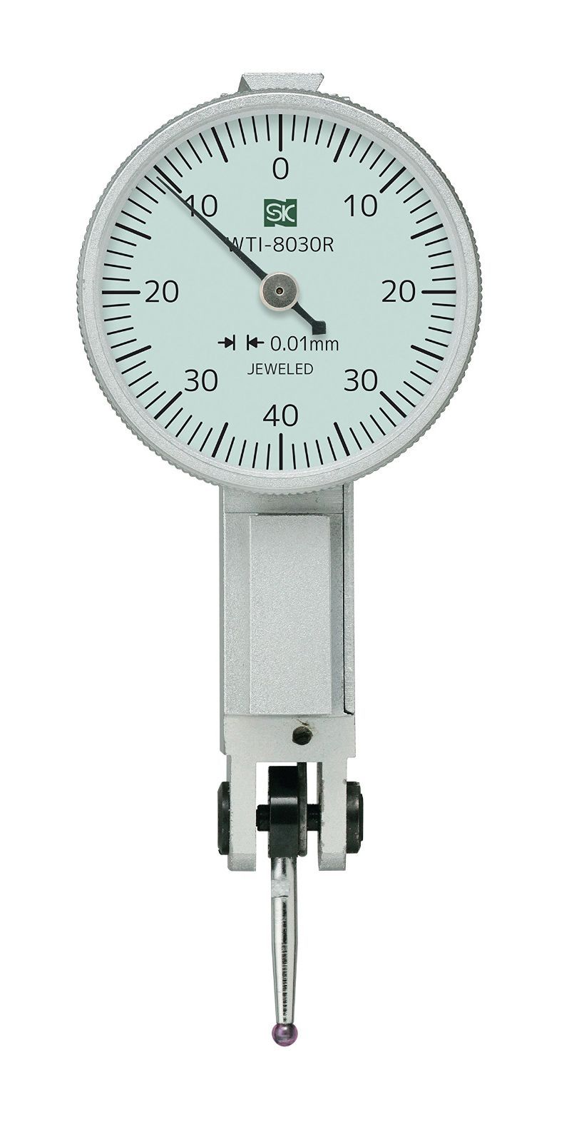 Size 目量0.01mm_Style WTI-8030R 新潟精機 SK ダイヤルインジケーター ルビー球 0-0.8mm 目量0.01mm WTI-8030R