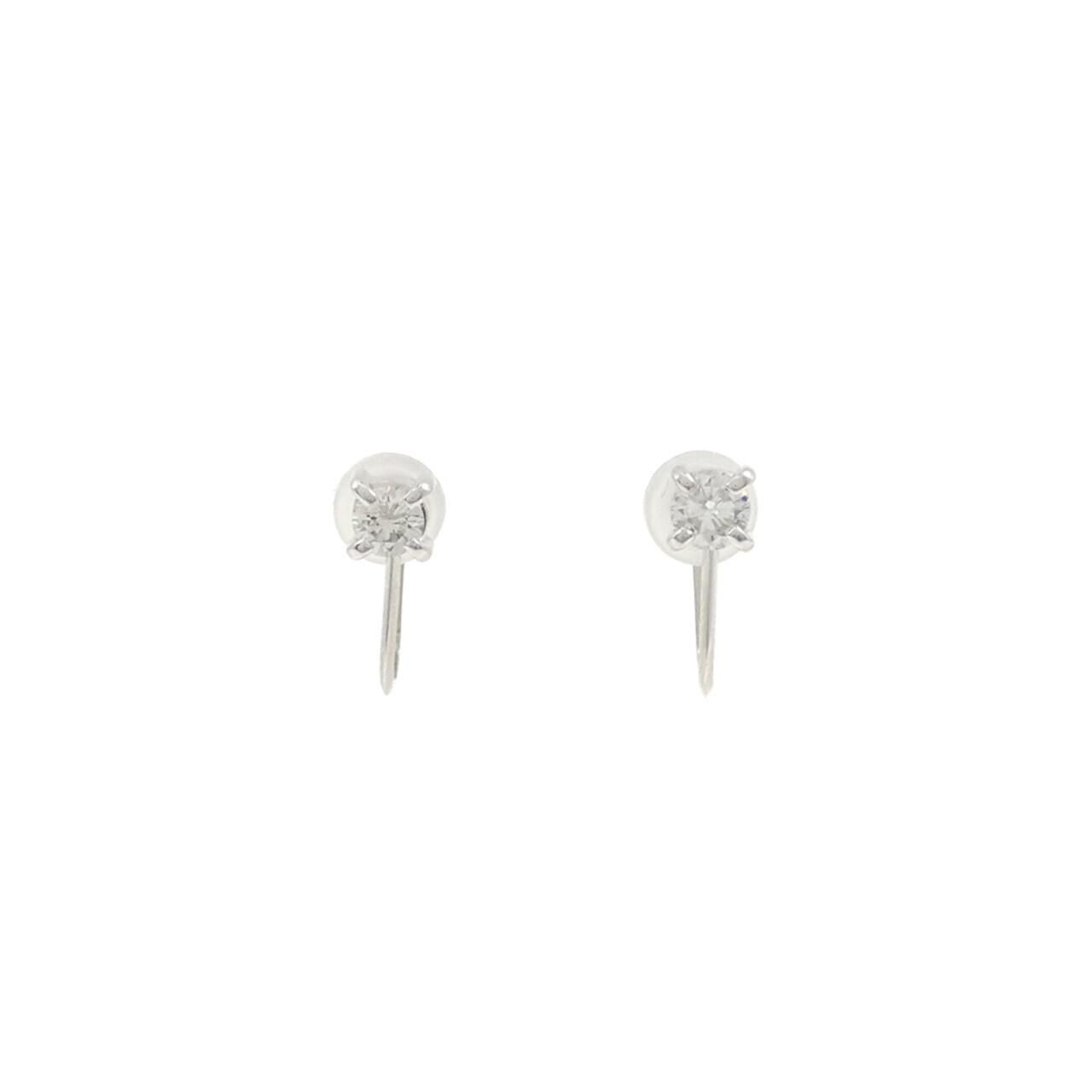 PT900 ダイヤモンド イヤリング 0.30CT
