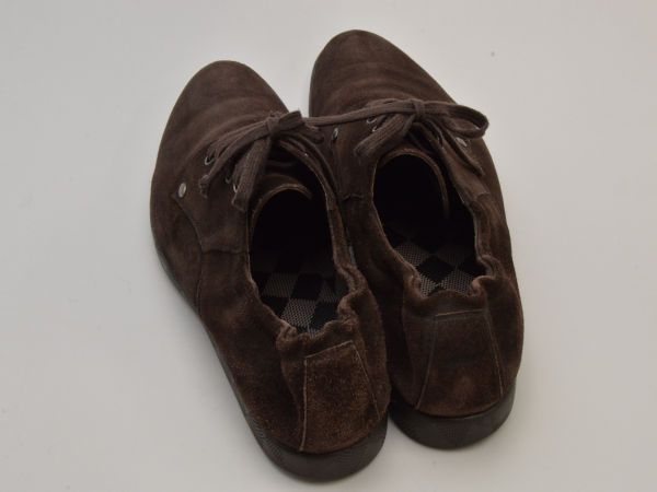 ルイヴィトン スウェードレザー シューズ 9.5ダミエ ダークブラウン
