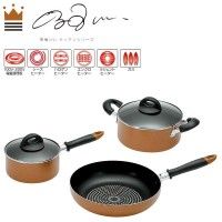 【新品・5営業日で発送】よこやま 来栖けいIH対応キッチンツｰル3点セット(KKCH-1000S)