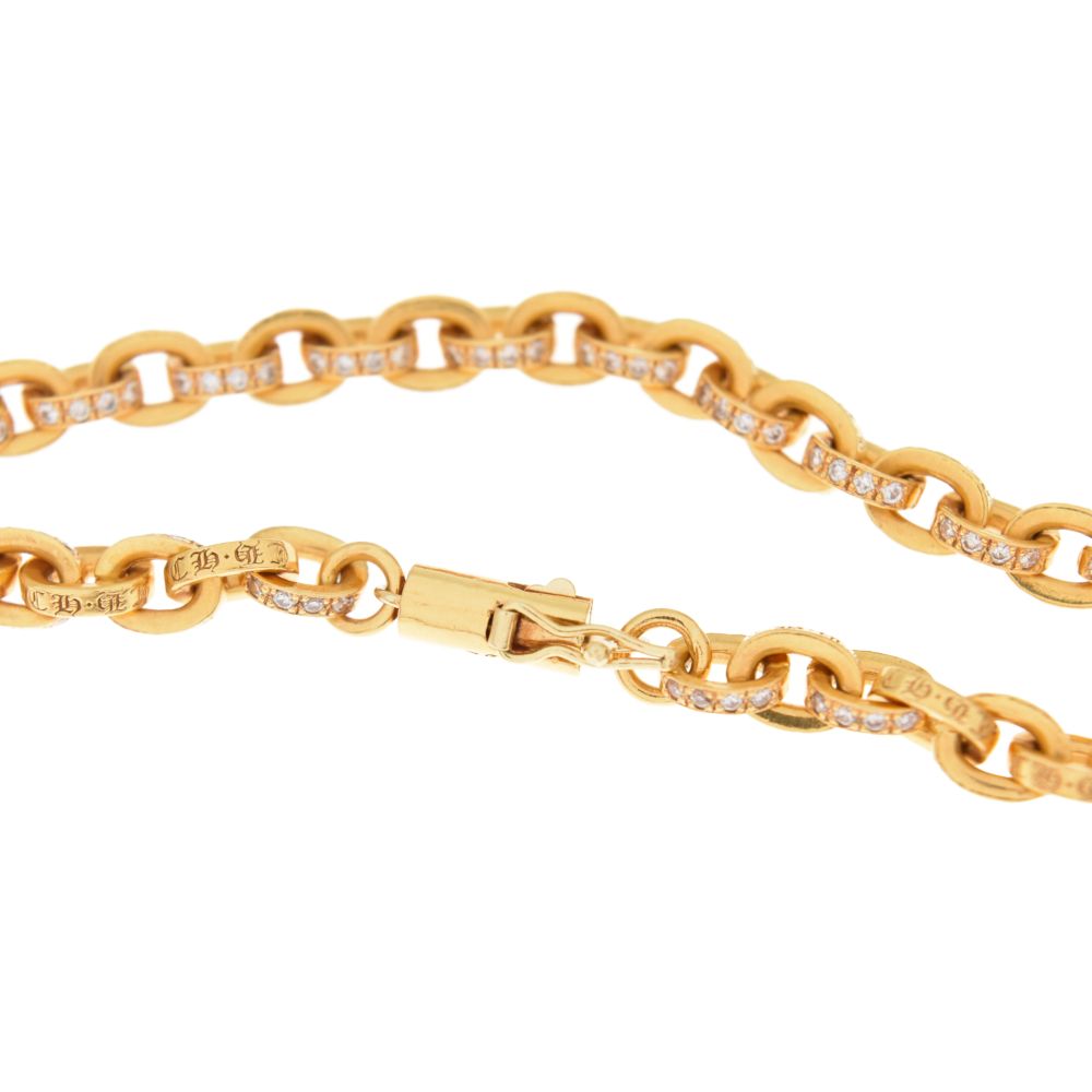 CHROME HEARTS (クロムハーツ) 22K PAPER CHAIN P/D 18/ペーパー