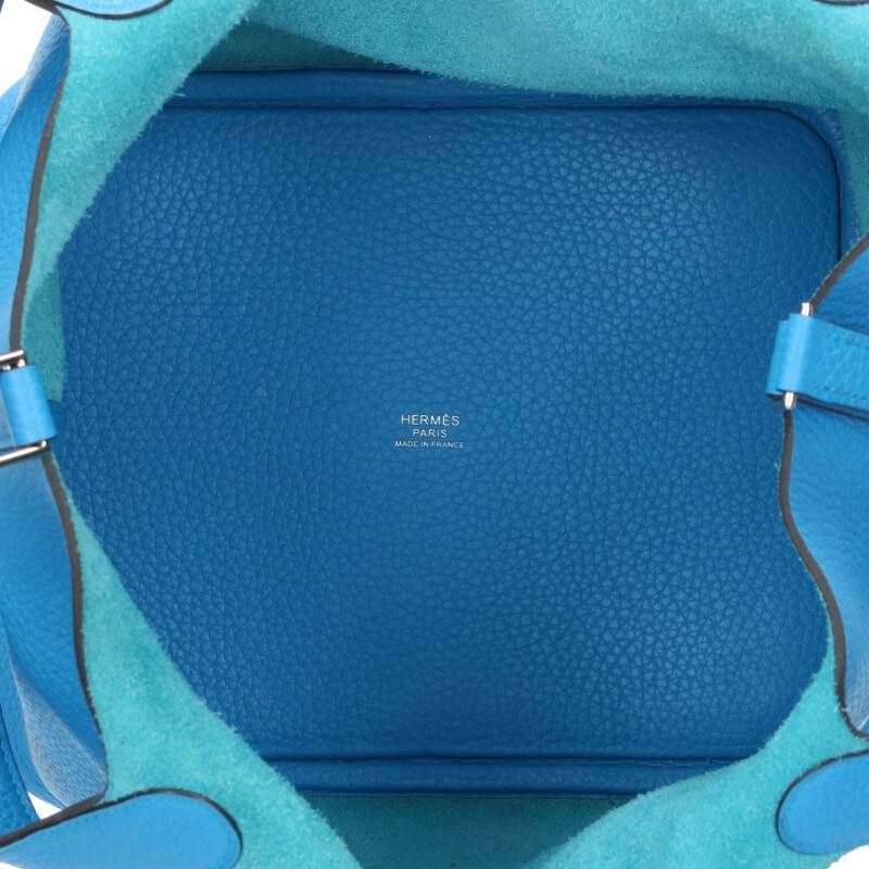 エルメス ピコタンロックMM X刻 SV金具トリヨンクレマンス ブルー  