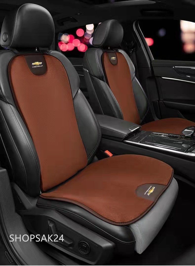 新品！シボレー Chevrolet ロゴ入り 座布団 スエード素材  シートカバーセット  ションシートカバー  座席の背もたれ  2点セット 高級な四季が通じる 3色選択可 全車種対応  CRUZE  EPICA  CAPTIVA  AVEO