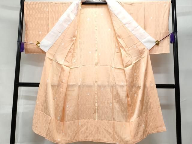 平和屋着物□長襦袢 無双仕立て 絞り 立涌文 正絹 逸品 未使用