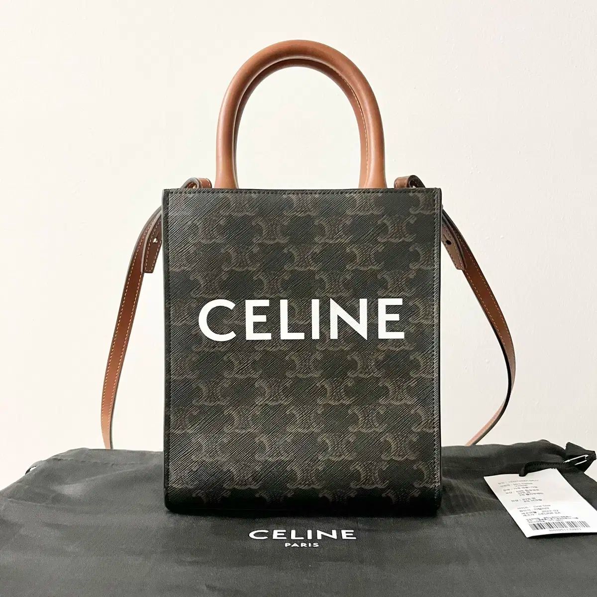 Celine セリーヌ ミニ バーティカル カバスバッグ トリオンフ キャンバス バッグ