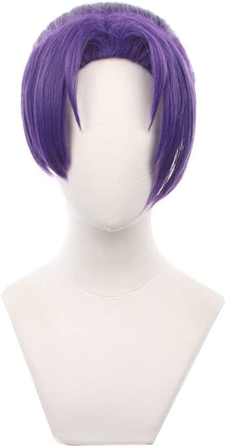 蜂楽廻 千切豹馬 糸師冴 ウィッグ ウィッグ かつら [Pawpaw] 高温 耐熱 コスプレ 学園祭 Cosplay 玲王 Wig 御影 ネット付き (御影 ブルーロック 玲王【ウィッグ】)