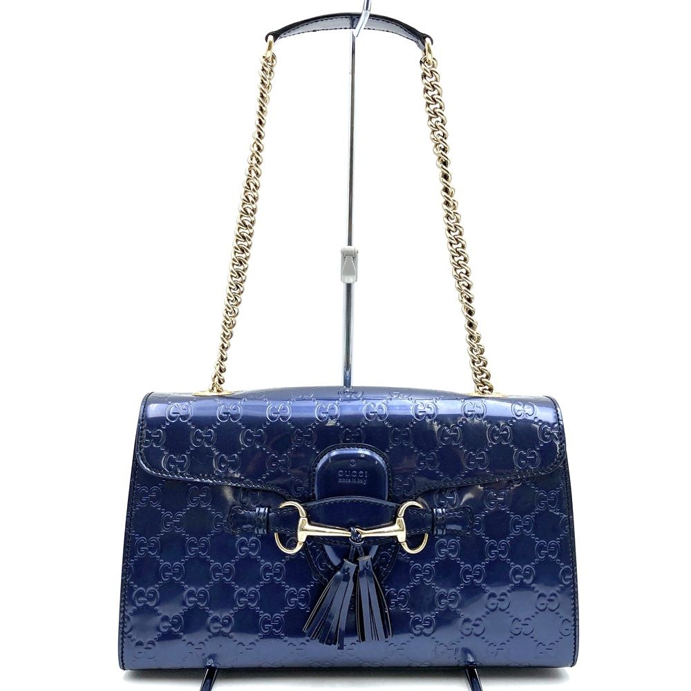素敵な 295402 グッチ GUCCI ハンドバッグ ネイビー ショルダーバッグ バッグ