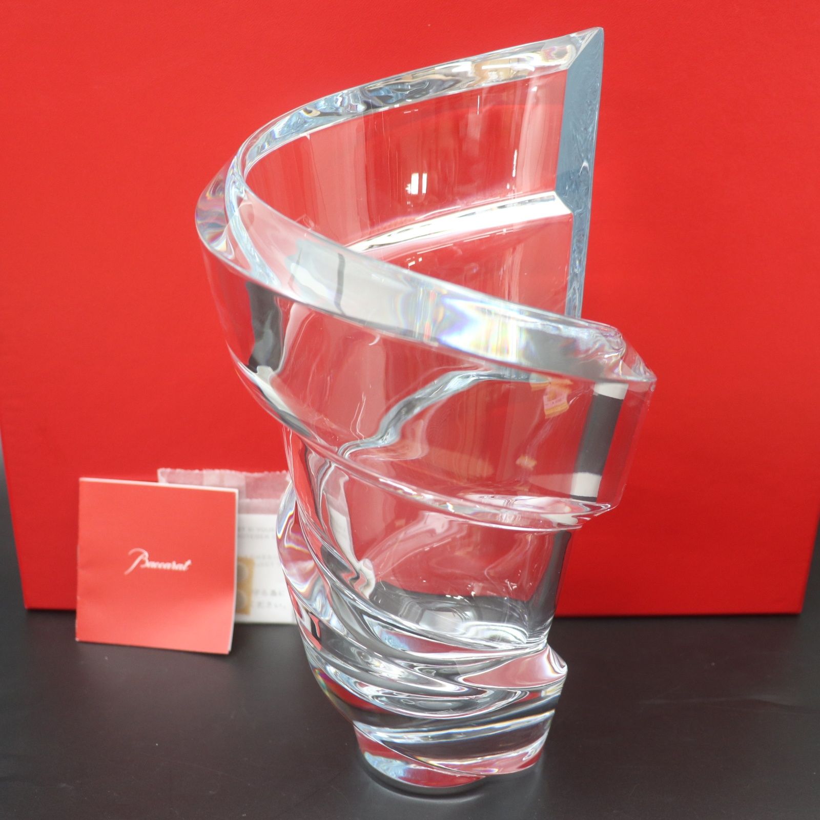 Baccarat クリスタルガラス 花瓶 箱付き
