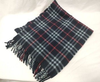 223592】BURBERRY バーバリー マフラー チェック柄 カシミヤ100