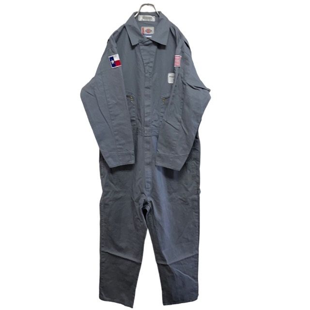 保存版】 Dickies ディッキーズ XL グレー古着W38 ツナギ 長袖 