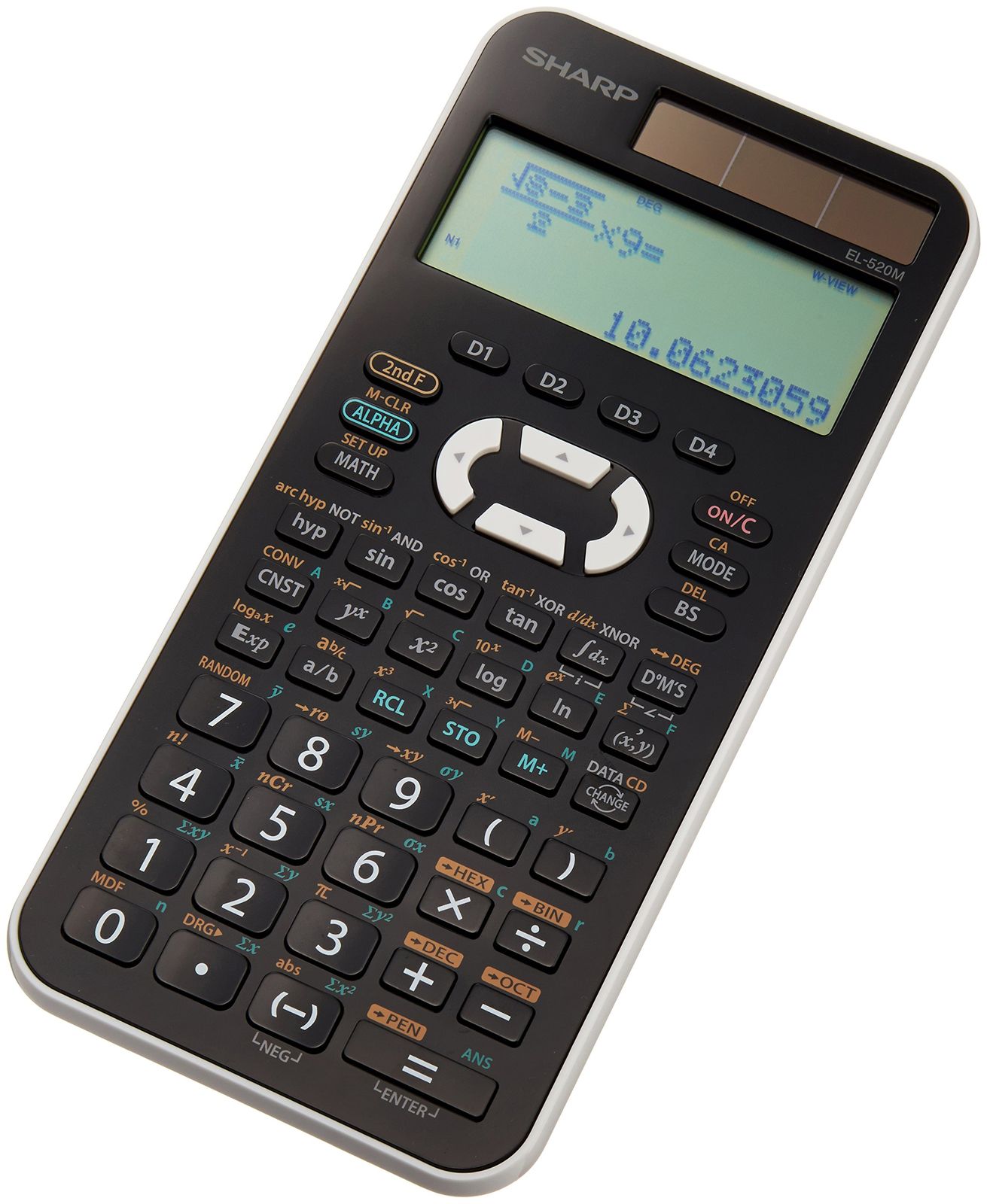 シャープ 関数電卓 473関数機能 式通り入力表示 スライド式ハードケースタイプ EL-, image size:1311x1600