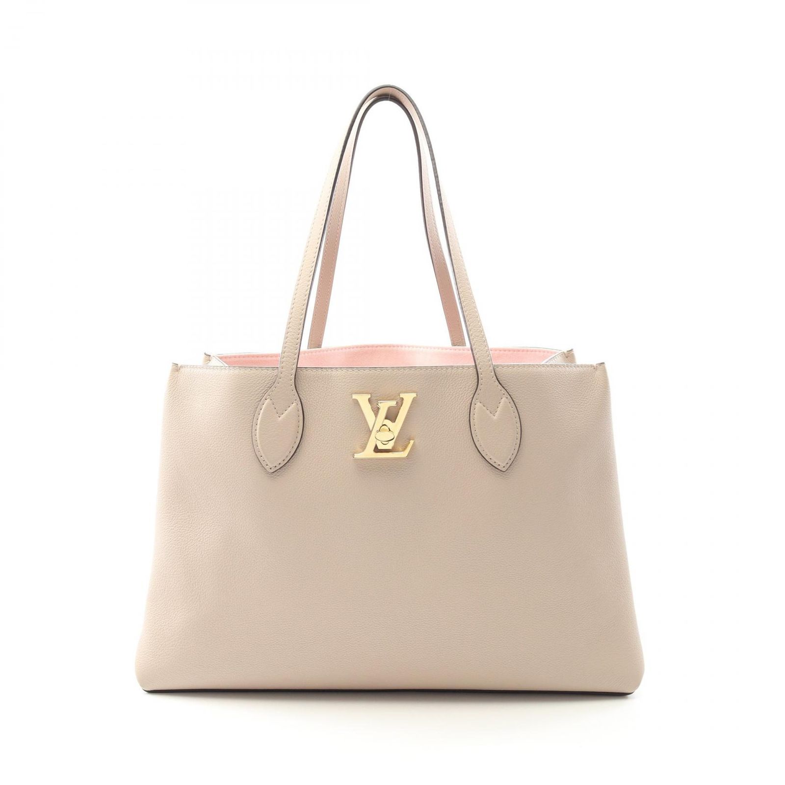 ルイ ヴィトン LOUIS VUITTON トートバッグ ロックミー ショッパー M57346 グレージュ レザー ロックミー ショッパー レディース Used A