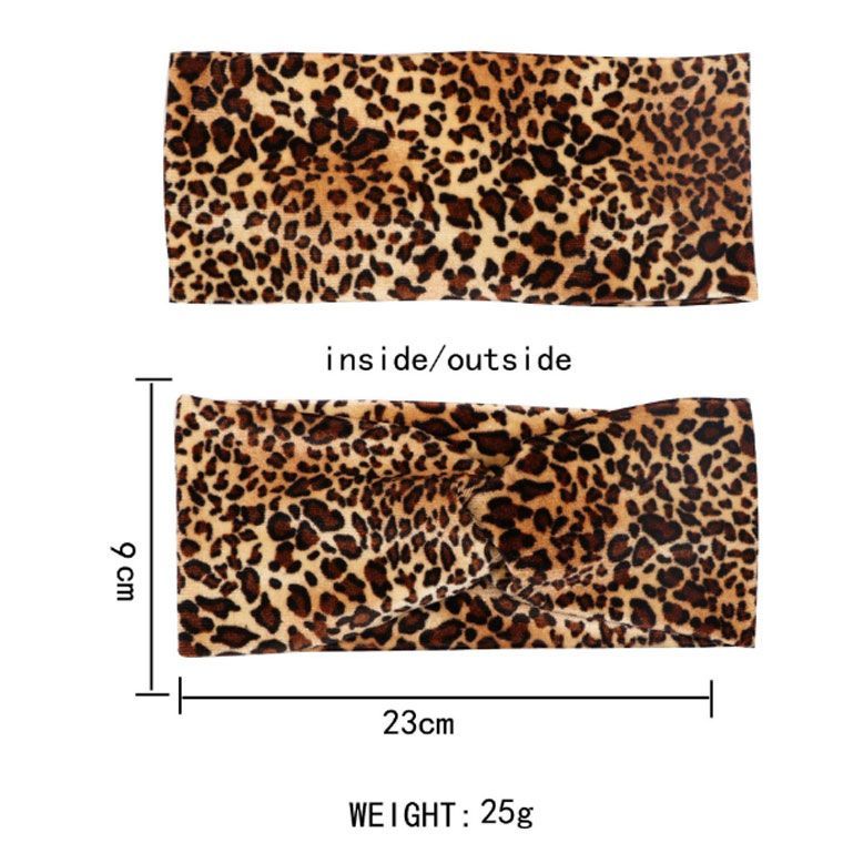 ヒョウ柄 クロスターバン ナチュラル　ターバン 6タイプ レディース メンズ リボン ターバン