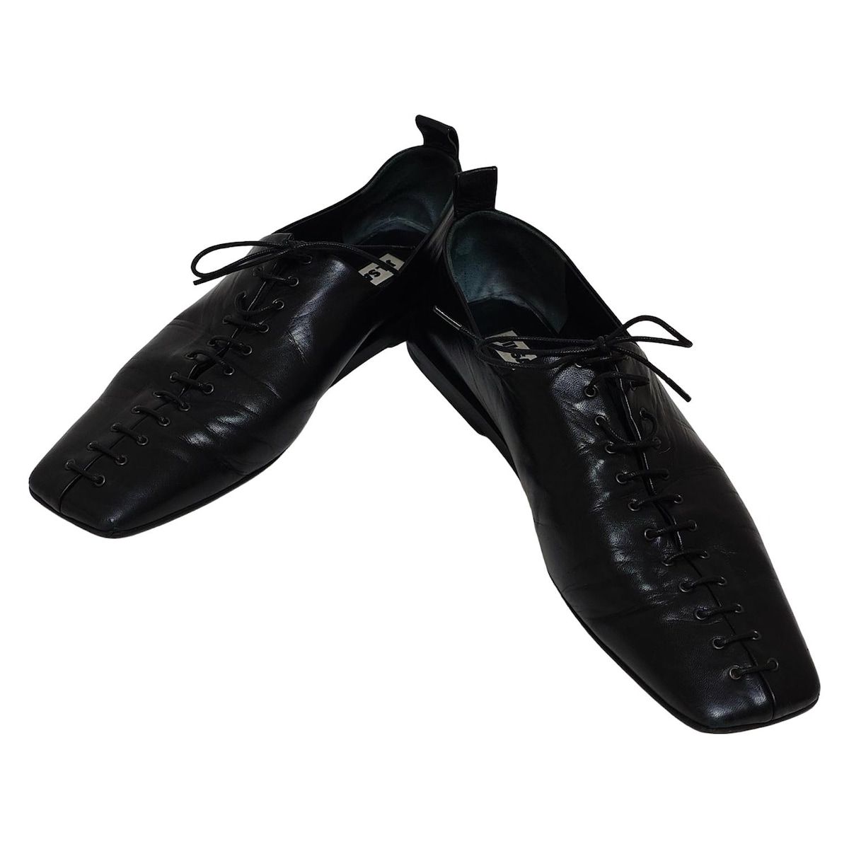 JILSANDER ジルサンダー シューズ 37 レディース - 黒 アウトソール張替済 レザー