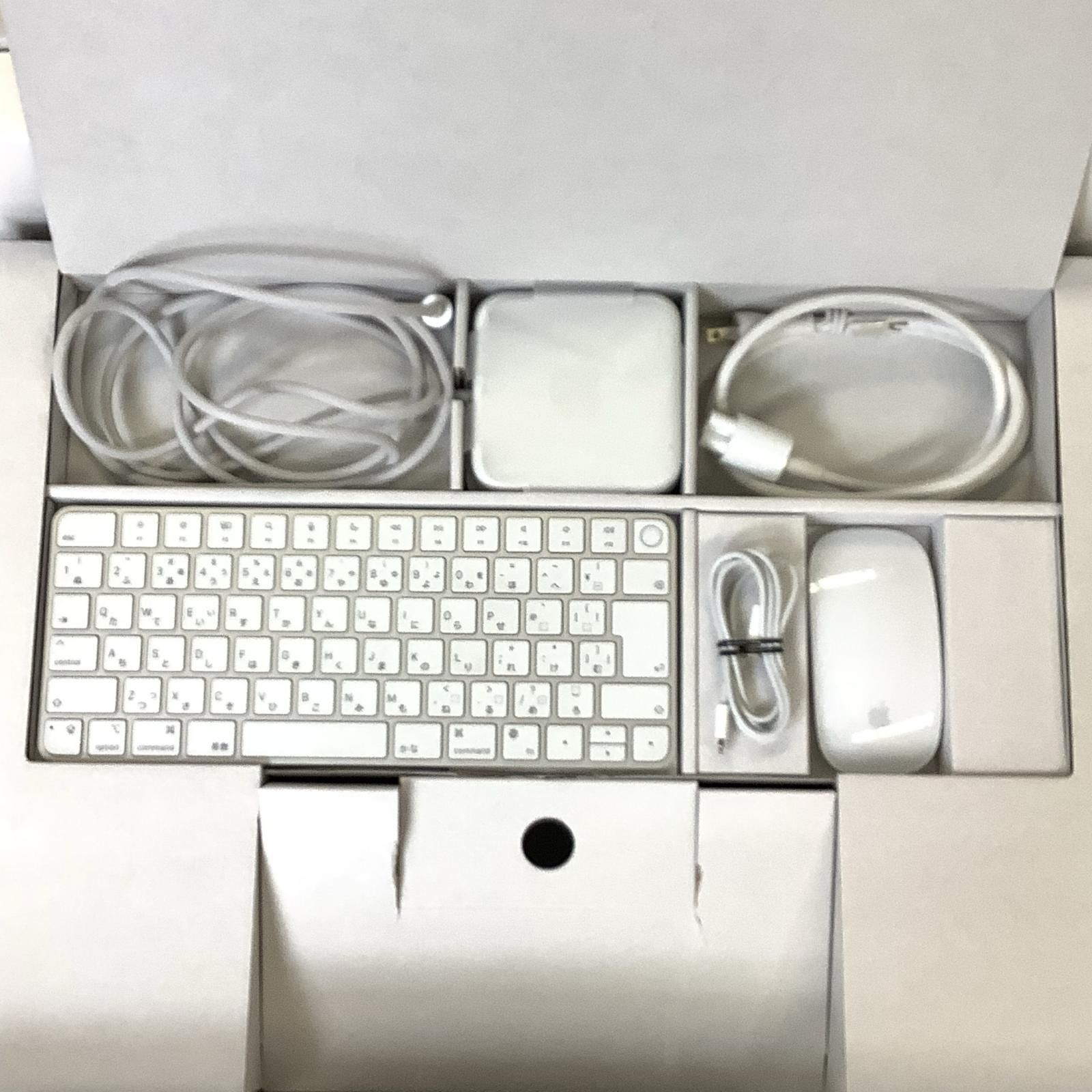 Apple iMac 24インチ 2021 Apple M1 16GB SSD 512GB シルバー 動作確認