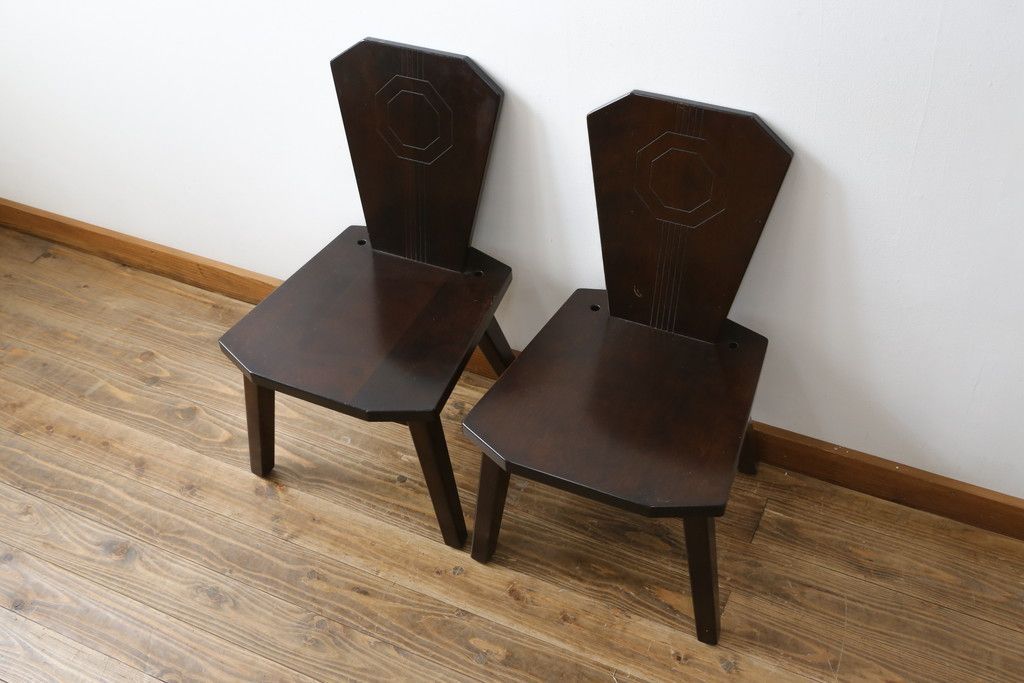 ① アンティーク ヴィンテージ オリバー ラッシュシート ハイバック