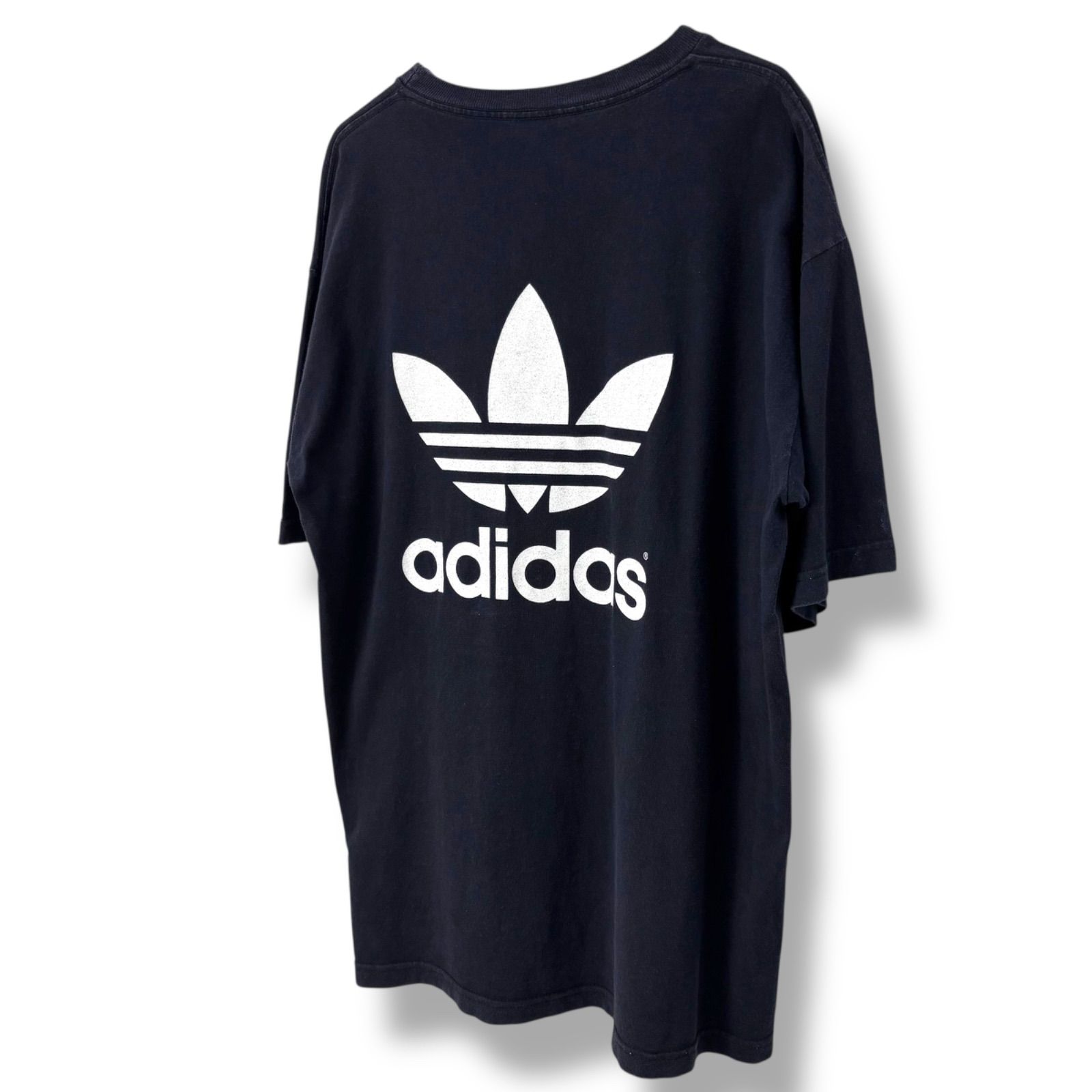 90s Adidas Trefoil Logo Print T-Shirt Made in USA 【L】 90年代 
