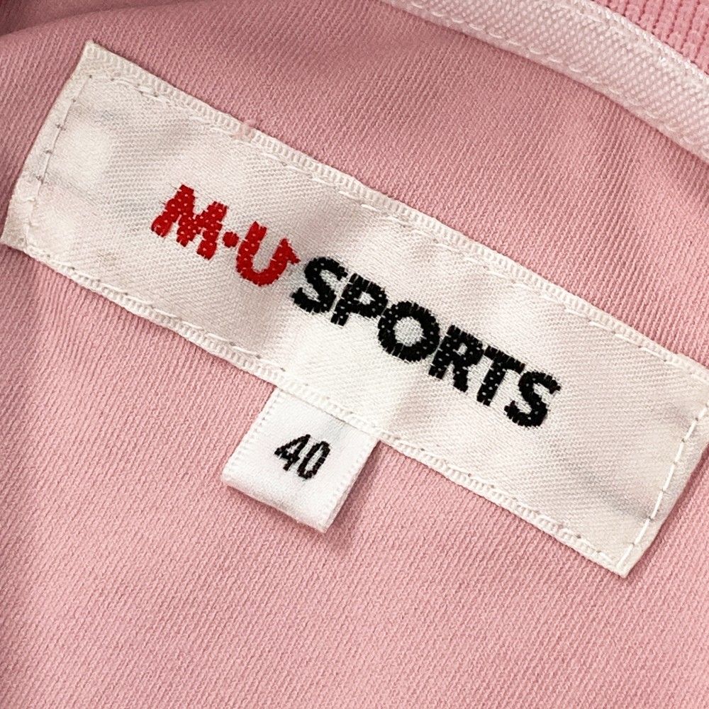 MUスポーツ　レディース　半袖　ポロシャツ サイズ40（M） サイズ：40 M.U SPORTS エムユースポーツ 半袖ポロシャツ ピンク