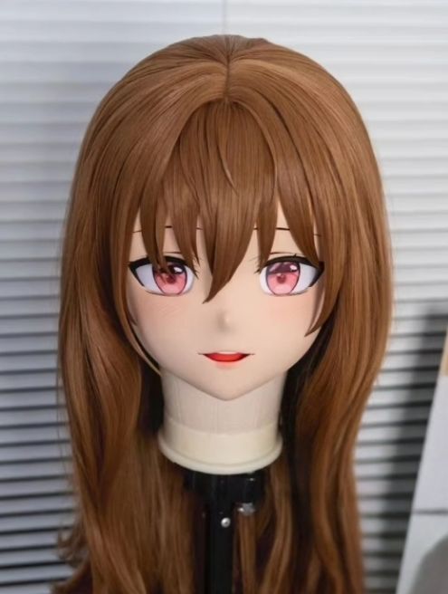3|4マスク カツラ付き ロック付き NO.517 衣装付き ドール ヘッドロリータ人形 コスプレ 変身 仮装 着ぐるみ kigurumi 二次元