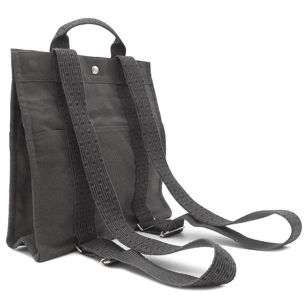 カデナ付き】HERMES エルメス エールライン リュック サックアド 黒