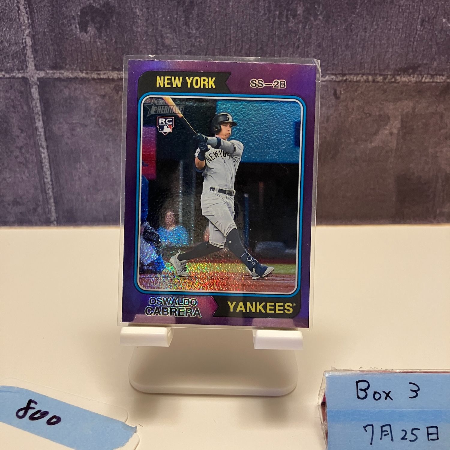 NY スーパールーキー！Oswaldo Cabrera 直筆サインカード Oswaldo Cabrera 2023 Topps Series 2 #487 Base Rookie Card RC