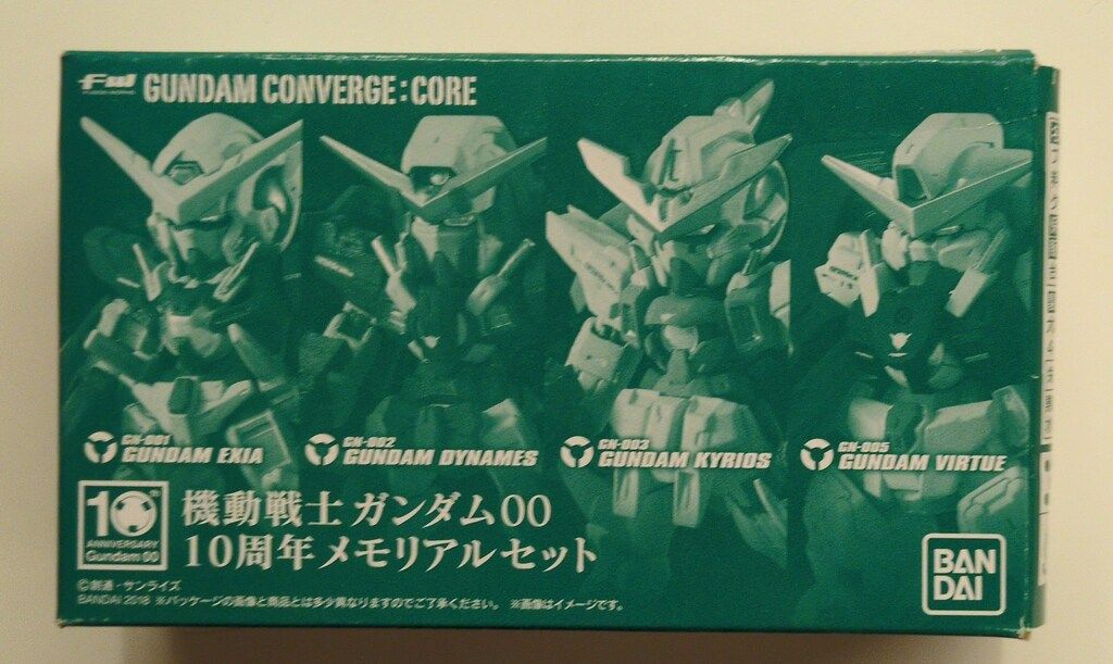 BANDAI FW GUNDAM CONVERGE CORE ガンダムOO 10周年メモリアルセット