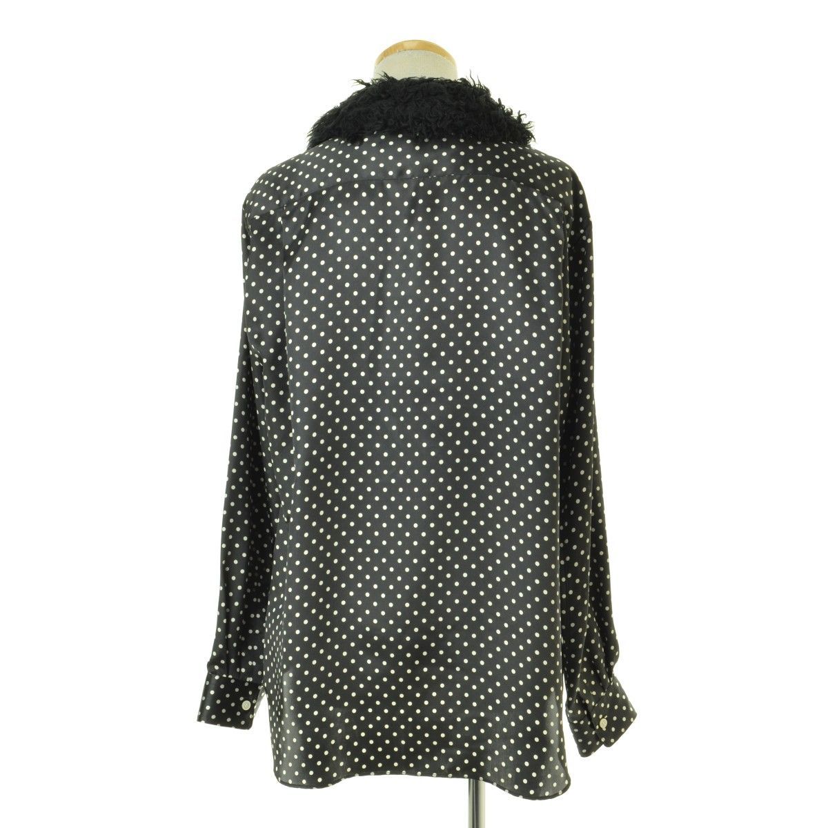 M【COMME des GARCONS HOMME PLUS】23AW AD2023 PL-B020 FUR ファー ドット長袖シャツ