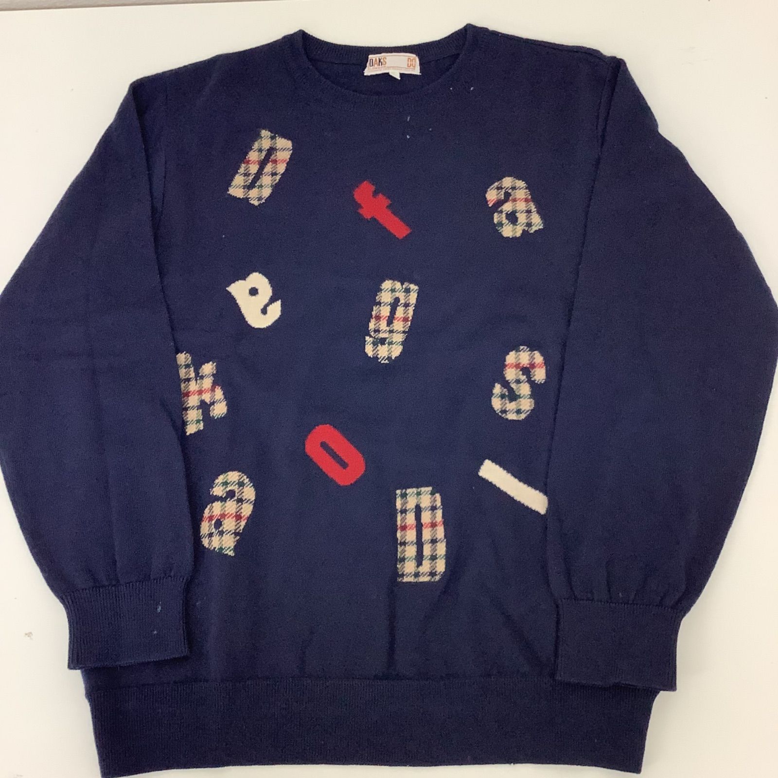DAKS ダックス golf ゴルフ ニット セーター 茶色 オシャレ 格子