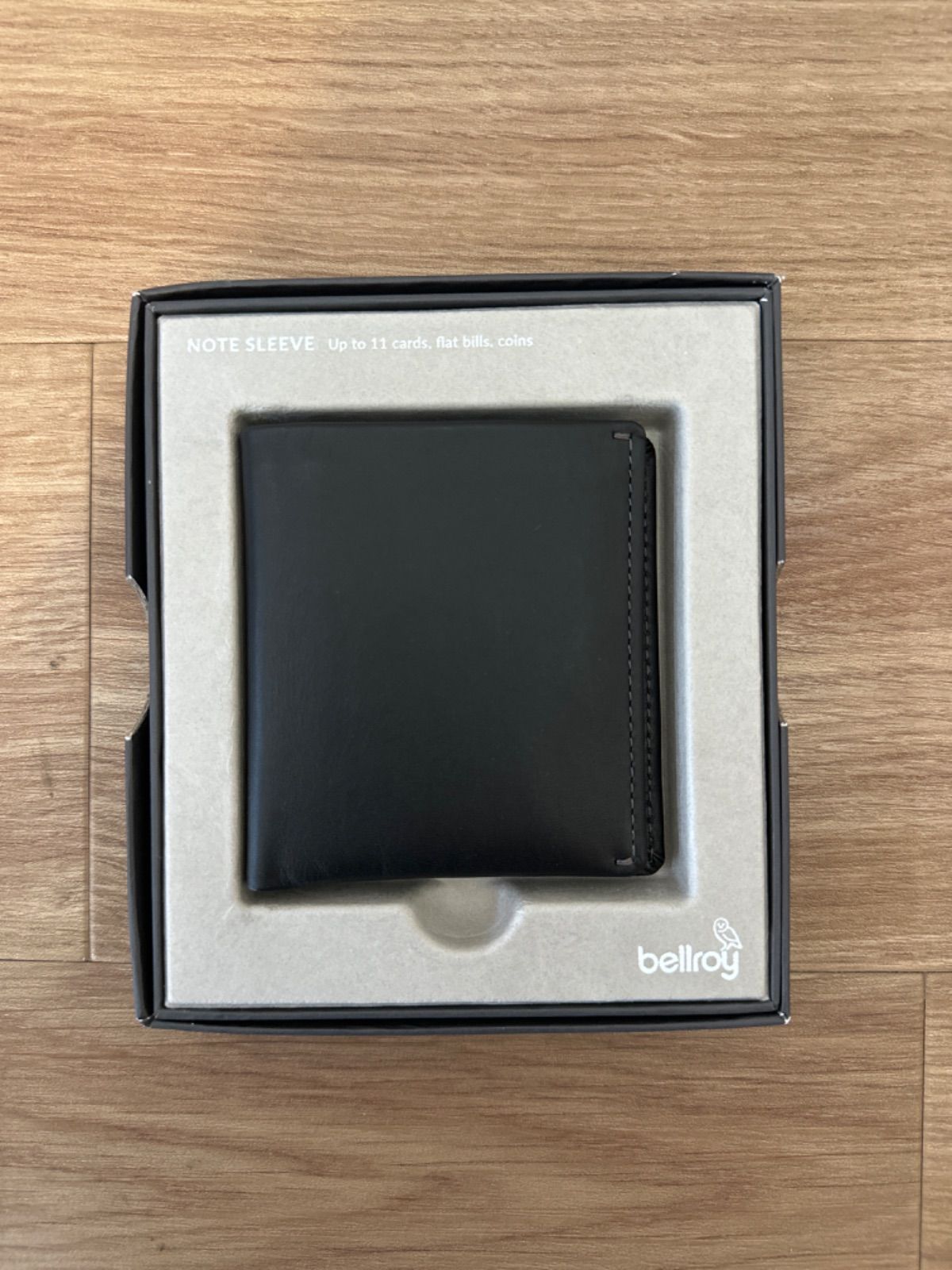 【新品未使用】BELLROY ベルロイ WNSC-BLK-301 財布 メンズ 二つ折り レザー Note Sleeve Black-RFID O/S