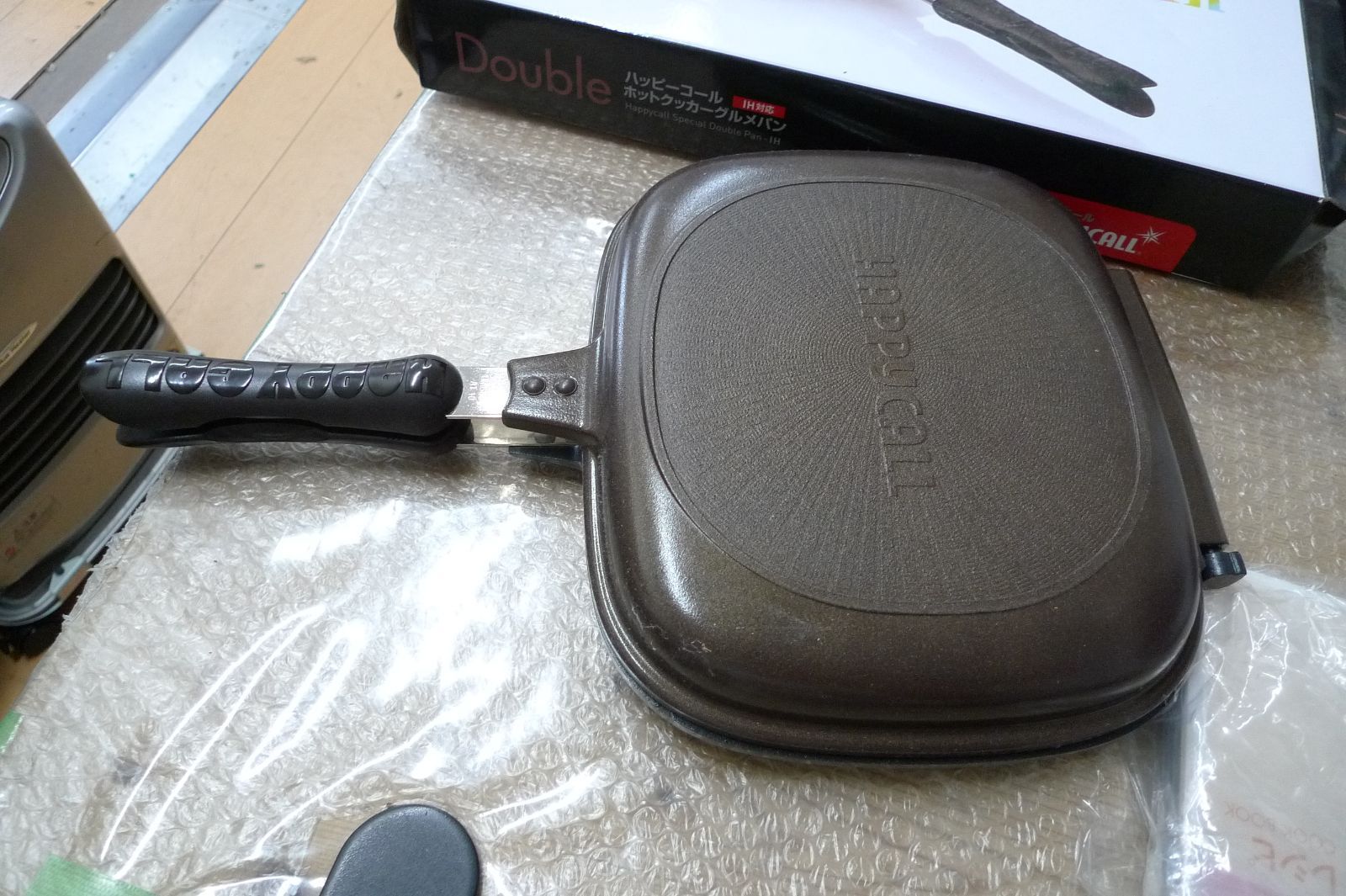 新品未使用ホットクッカーグルメパン両面フライパンHAPPYCALL直火