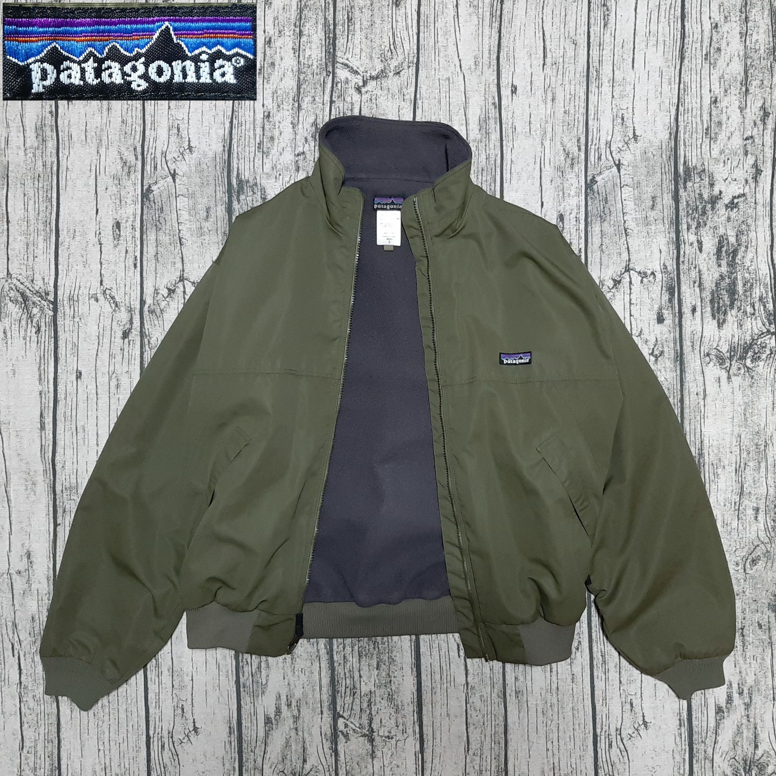size S】patagonia シェルドシンチラ オリーブグリーン 2007